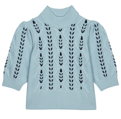 Addy Sweater - Sky/Navy