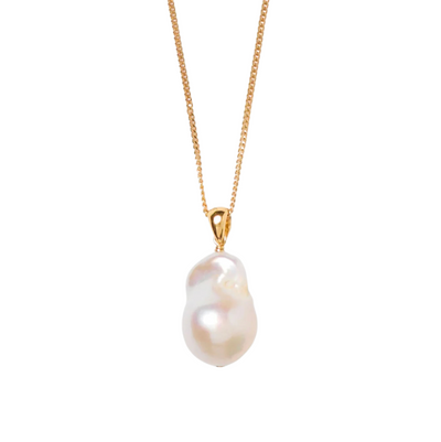 Marguerite Pearl Necklace - Gold