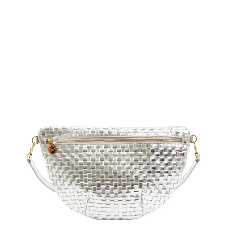 Grande Fanny - Silver Woven Checker