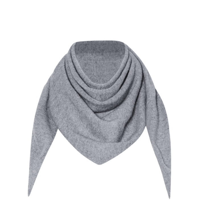 Cashmere Blend Triangle Scarf- Dark Clouds