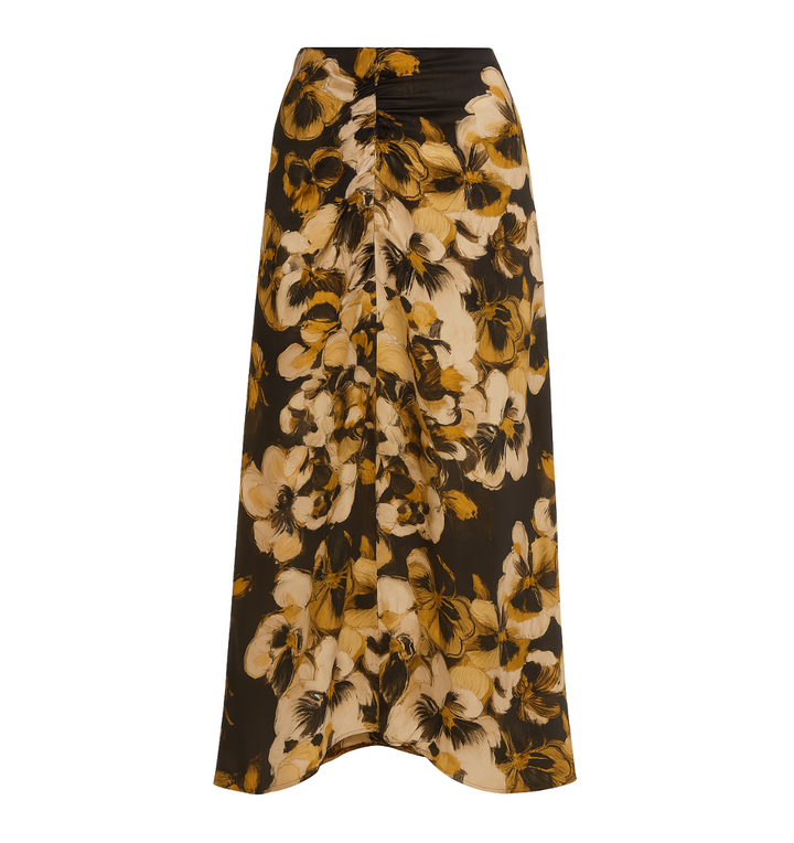 Caroll Bonny Long Skirt- Brown