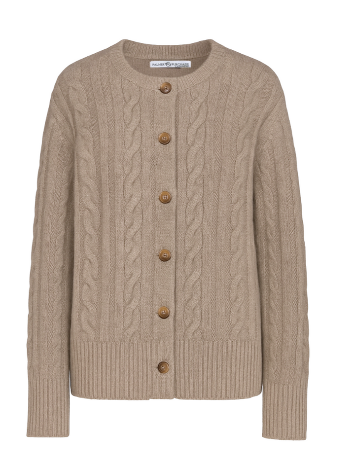 Elle Cable Cardigan-Conway