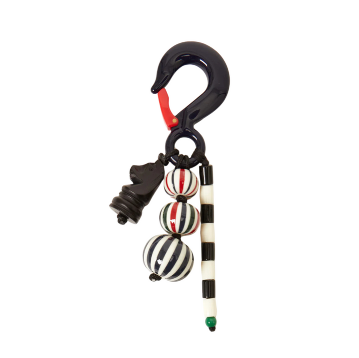 Beaded Stripe Fob - Multi