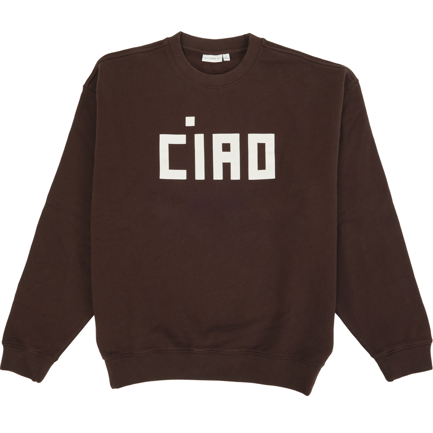 Oversized Sweatshirt - Chocolate w/ Cream Block Ciao