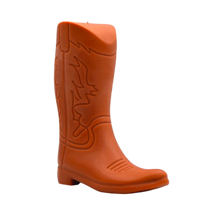 Cowboy Boot Candle - Cognac
