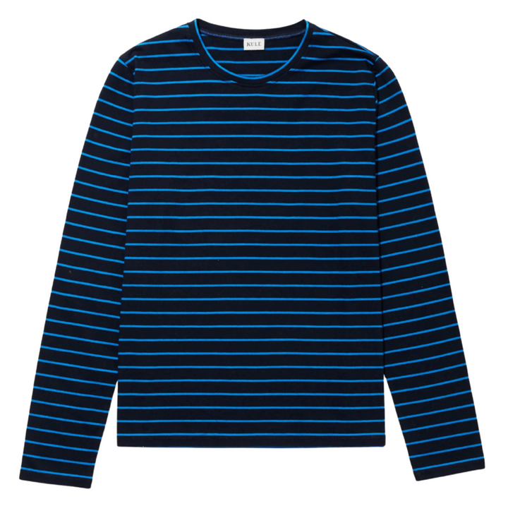 The Modern Long - Navy/Royal Pinstripe