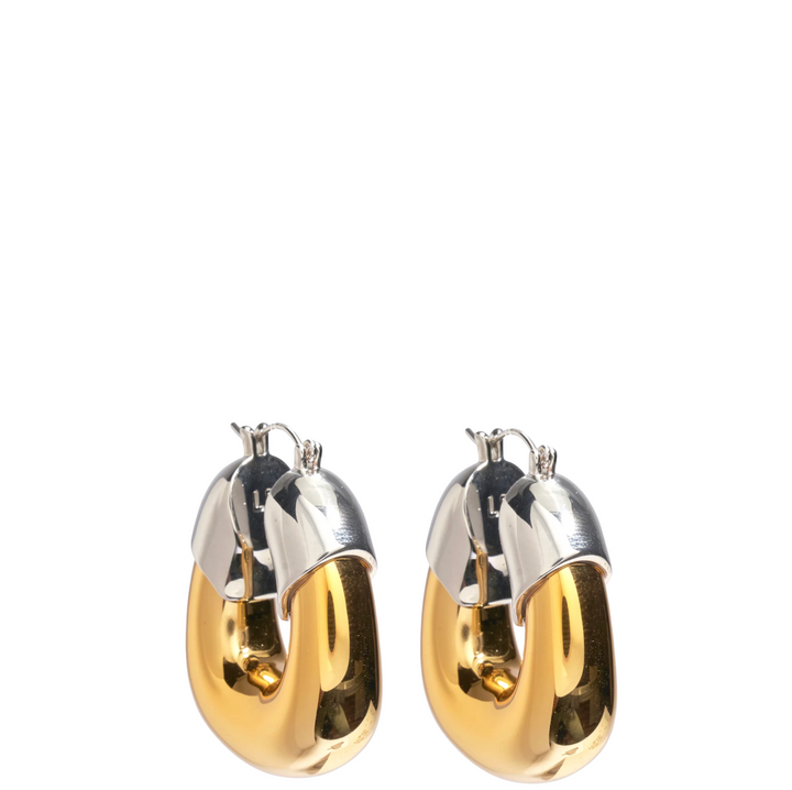 Organic Hoop- Mixed Metal