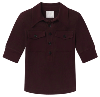 Amina Polo Shirt - Mahogany