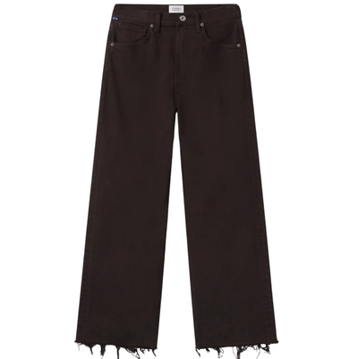 Palma Straight Raw Hem - Carob