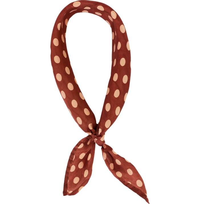 Square Scarf - Polka Dot Cappuccino