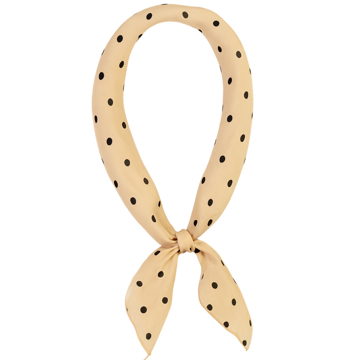 Square Scarf - Polka Dot Creama