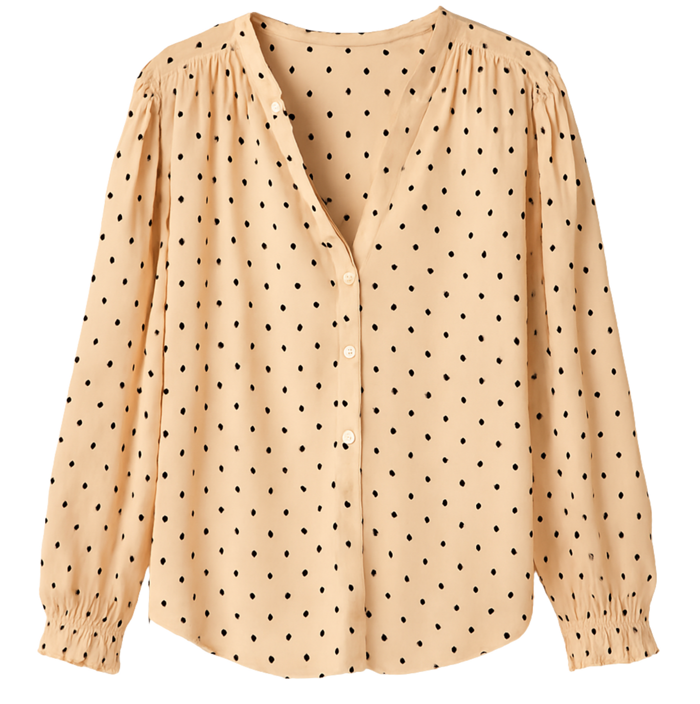 Tolan Shirt - Polka Dot Creama