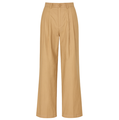 Atelier Pleated Pant 2 - Umber Slubby Cotton