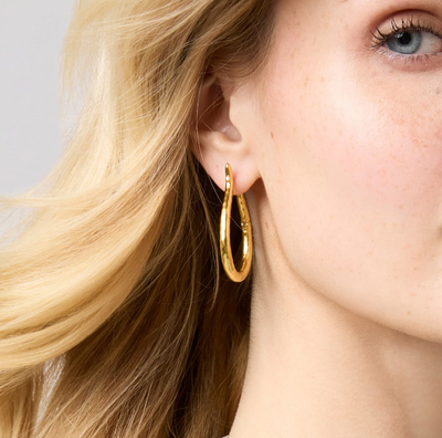 Saratoga Hoop Medium - Gold