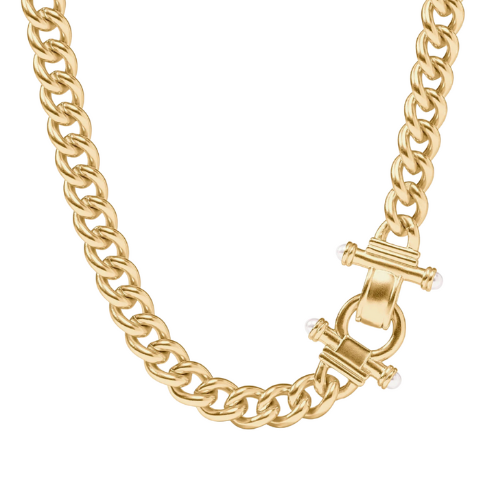 Dolce Demi Link Necklace - Pearl