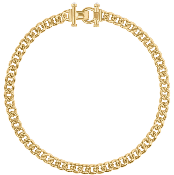 Dolce Demi Link Necklace - Pearl