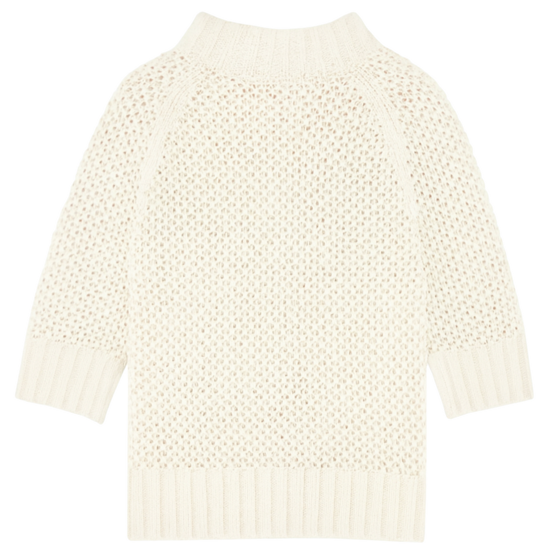 The Natalie Cotton Pullover - White
