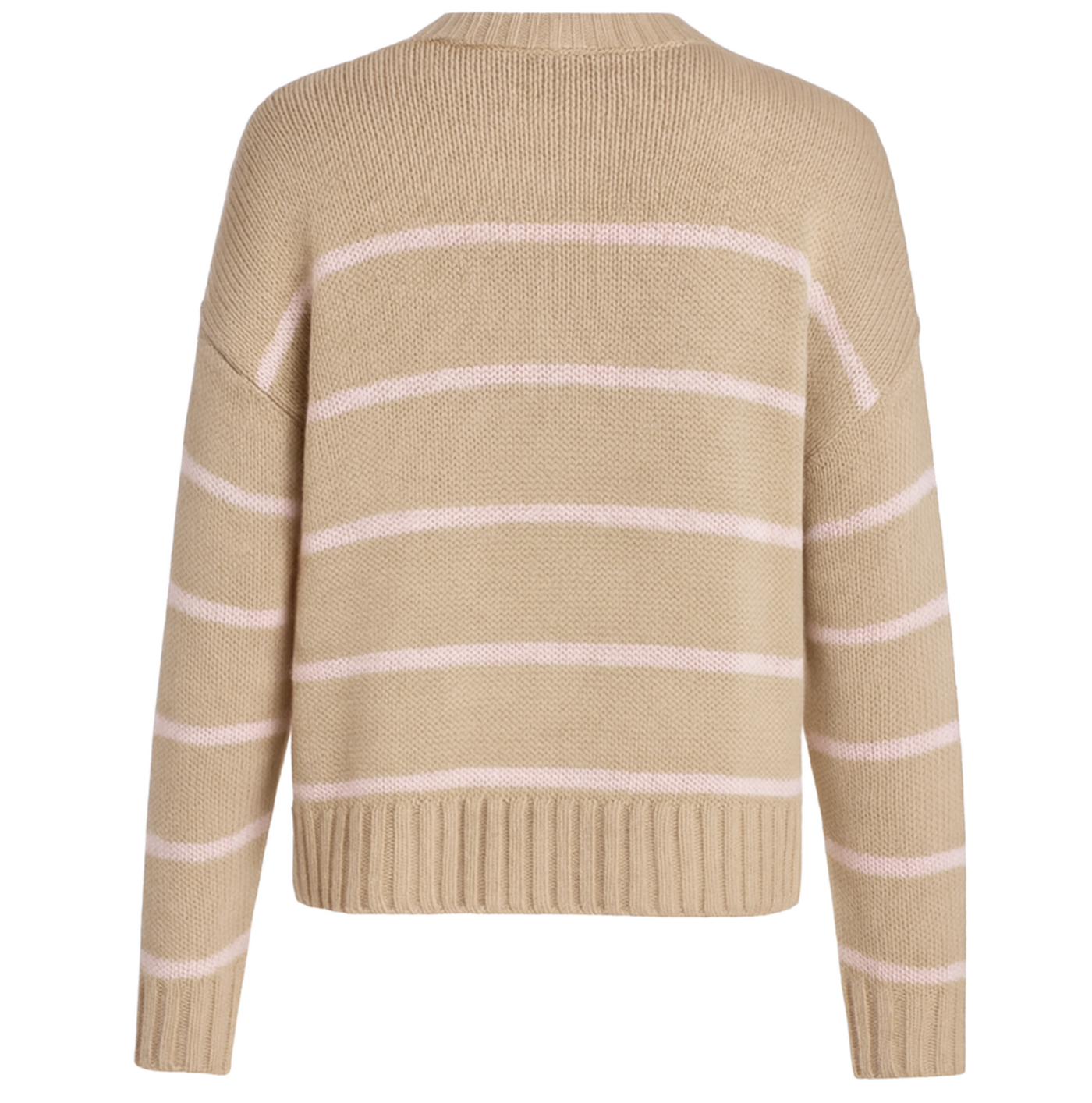 Paige Striped Pullover- Pink/Vellum