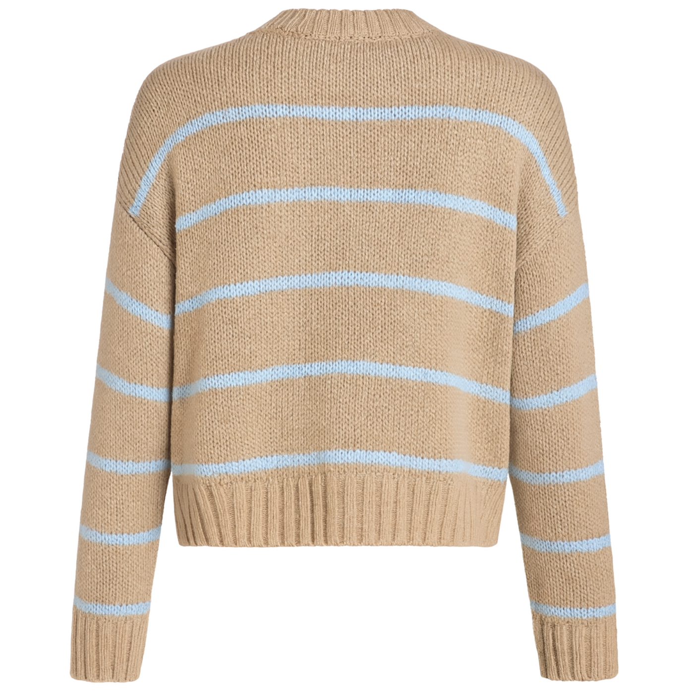 Paige Striped Pullover- Frost/Vellum