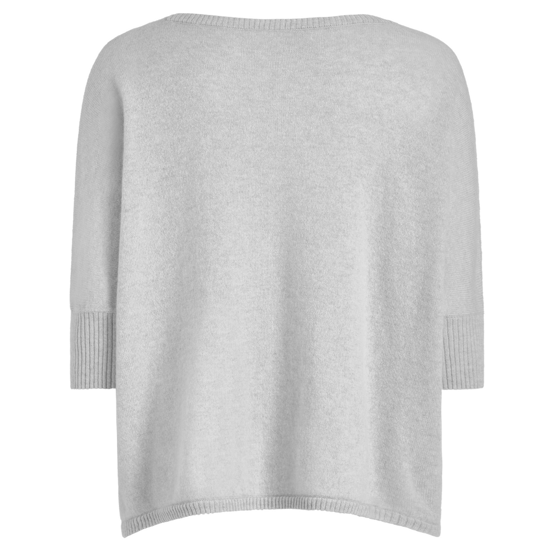 Nadine Cashmere Boxy Pullover Foggy