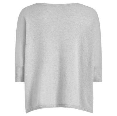 Nadine Cashmere Boxy Pullover Foggy