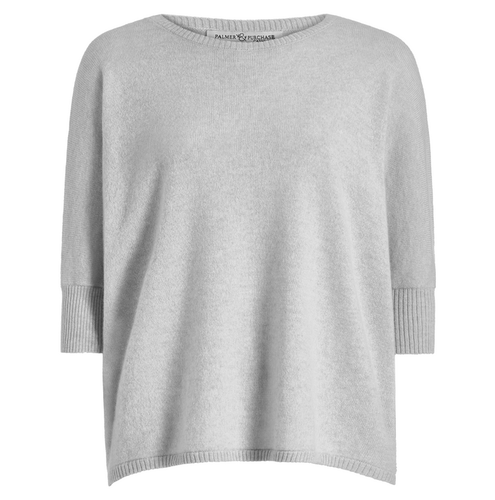 Nadine Cashmere Boxy Pullover Foggy
