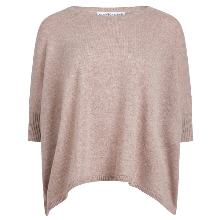 Nadine Cashmere Boxy Pullover Toast