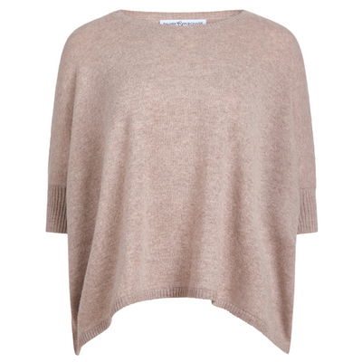 Nadine Cashmere Boxy Pullover Toast