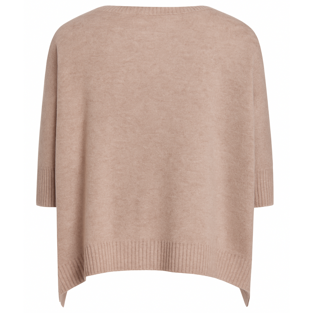 Nadine Cashmere Boxy Pullover Toast