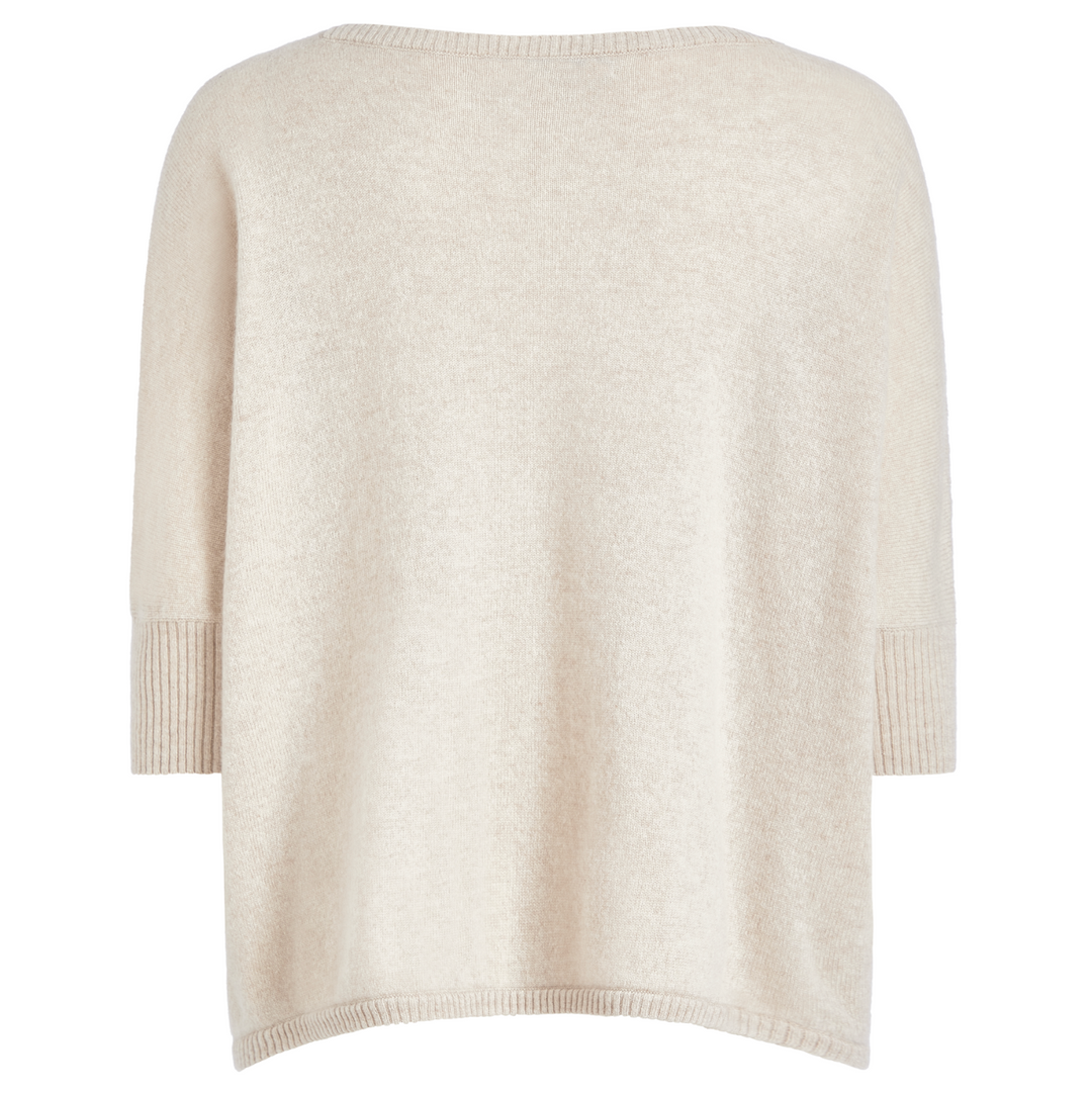 Nadine Cashmere Boxy Pullover Chalk