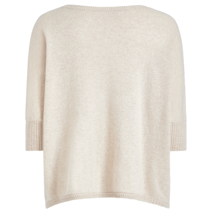 Nadine Cashmere Boxy Pullover Chalk