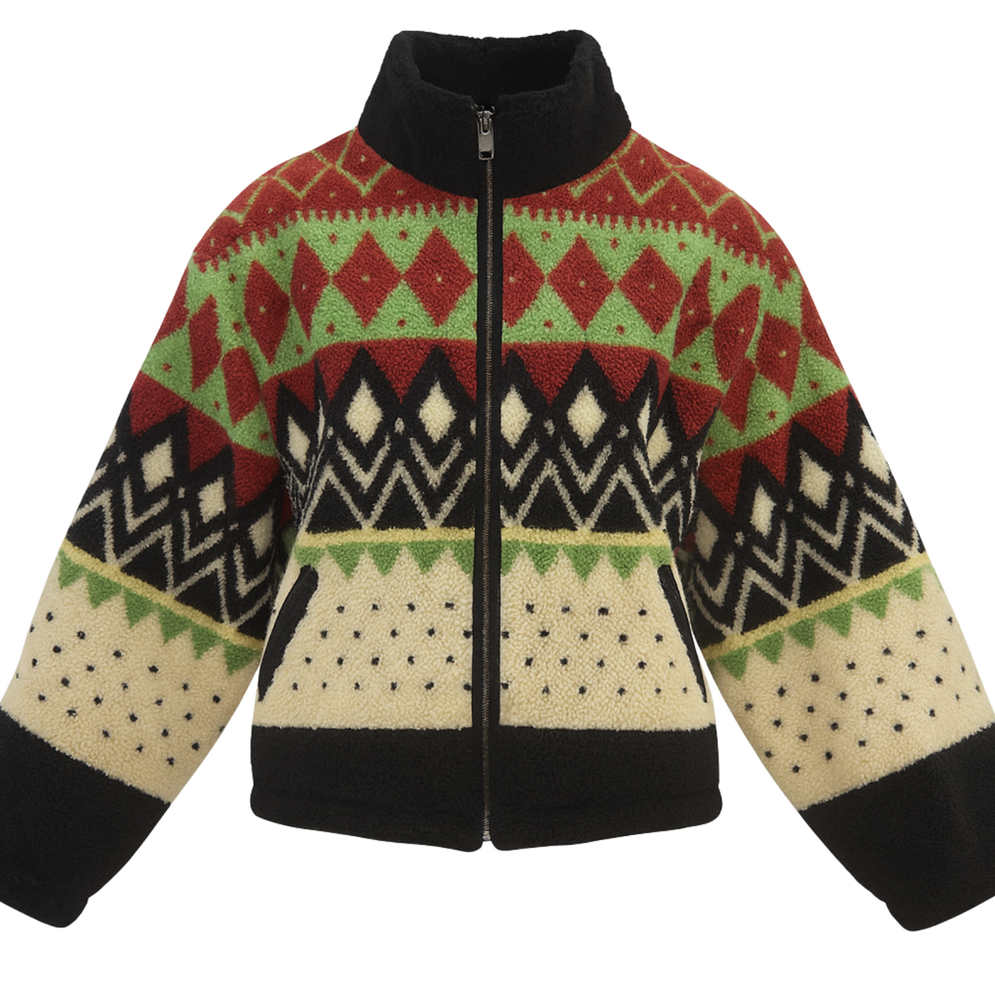 Woodland Zip Front Sherpa