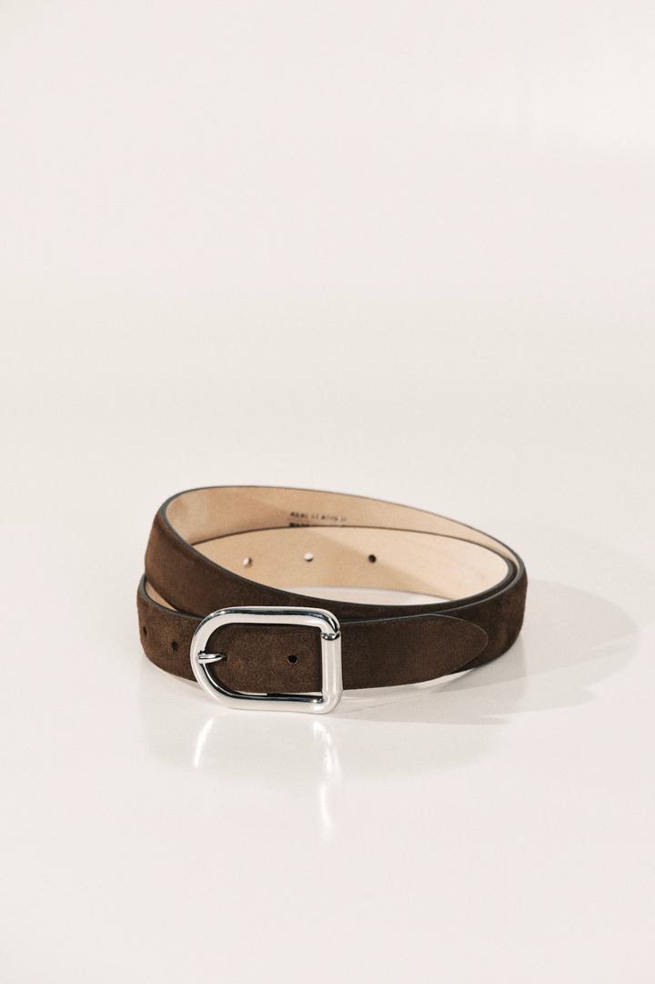 Mija Suede - Chocolate / Silver