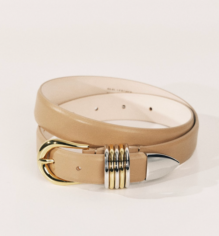 Hollyhock Mixed Metal - Cappuccino / Silver + 24K Gold