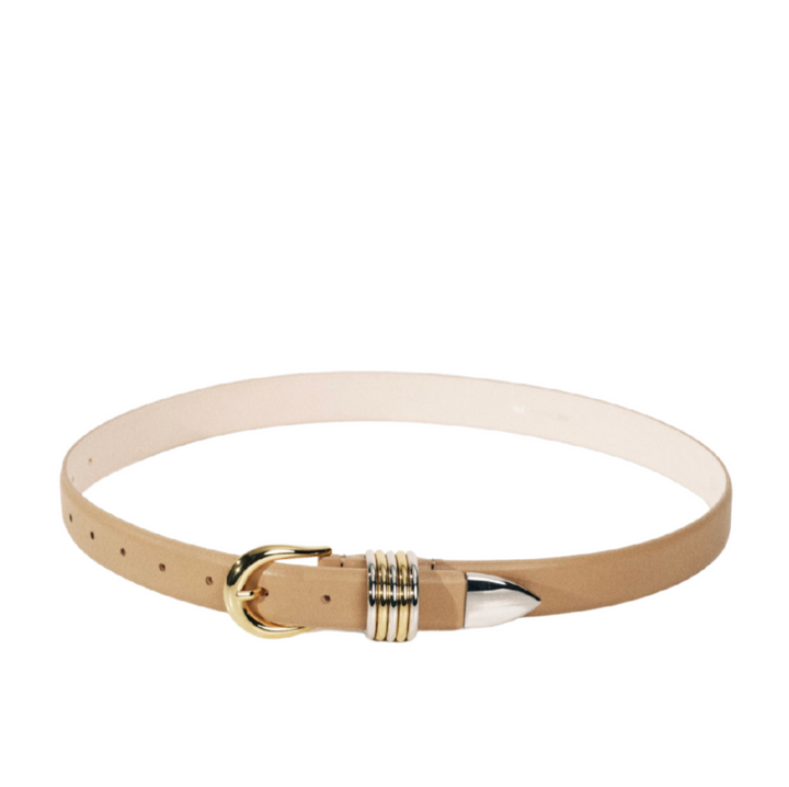 Hollyhock Mixed Metal - Cappuccino / Silver + 24K Gold