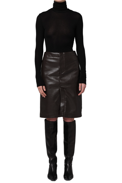 Nara Pencil Skirt - Chocolate