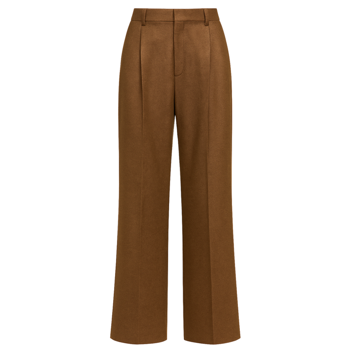 Nevin Mid-Waisted Lightweight Trouser - Clove