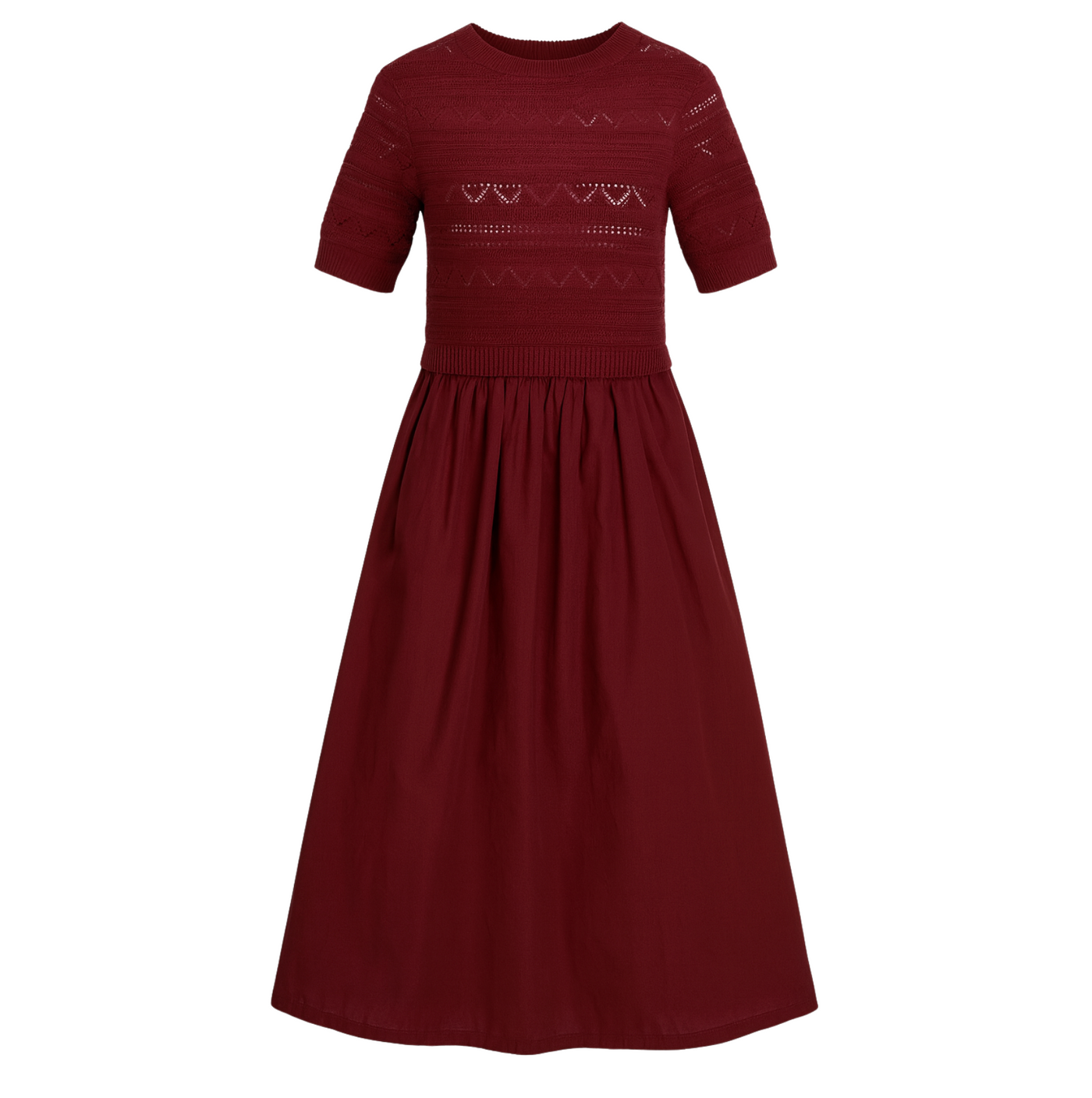 Ava Midi Dress - Zinfandel