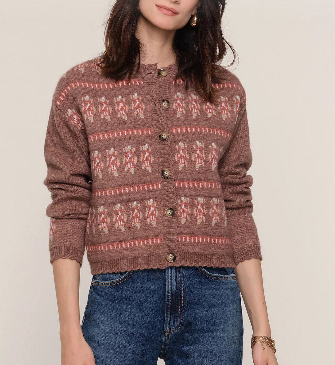 Bellport Cardi - Taupe