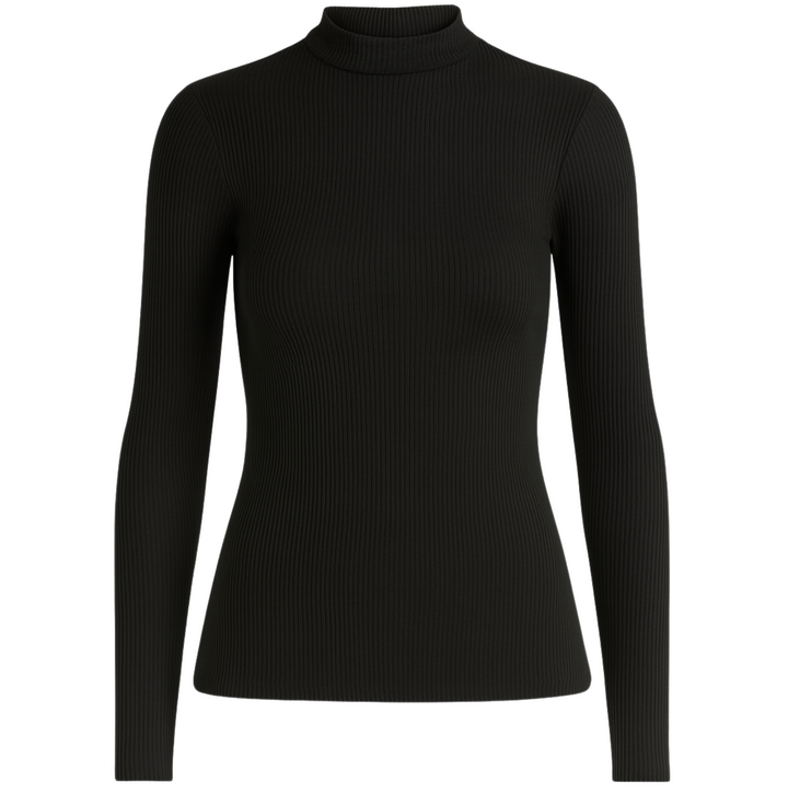 Neda Pleated Top - Jet Black
