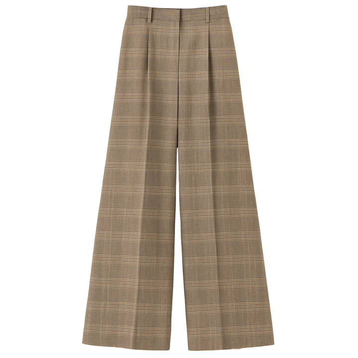 Everett Mid-waisted Trouser - Balmoral Plaid