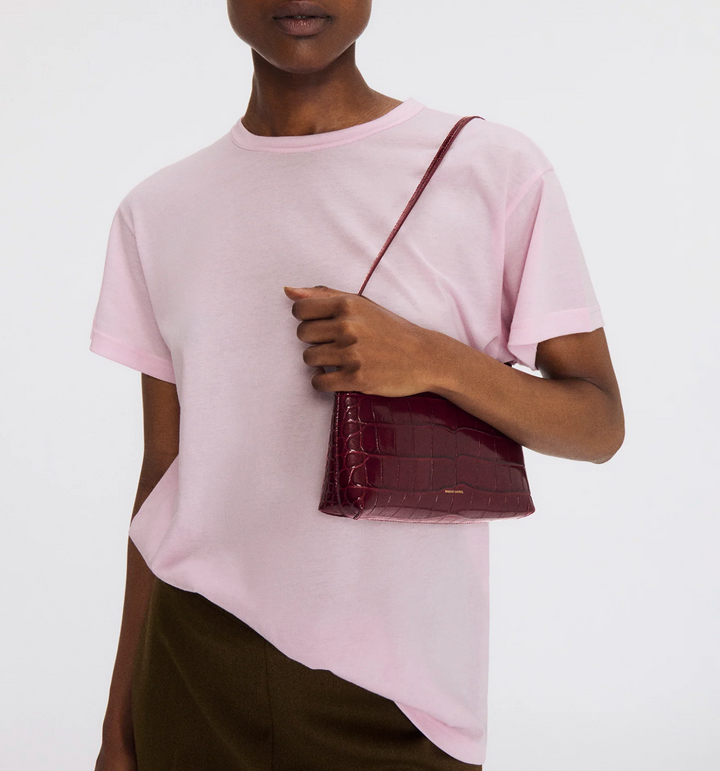 Gaia Shoulder Bag - Oxblood Croc