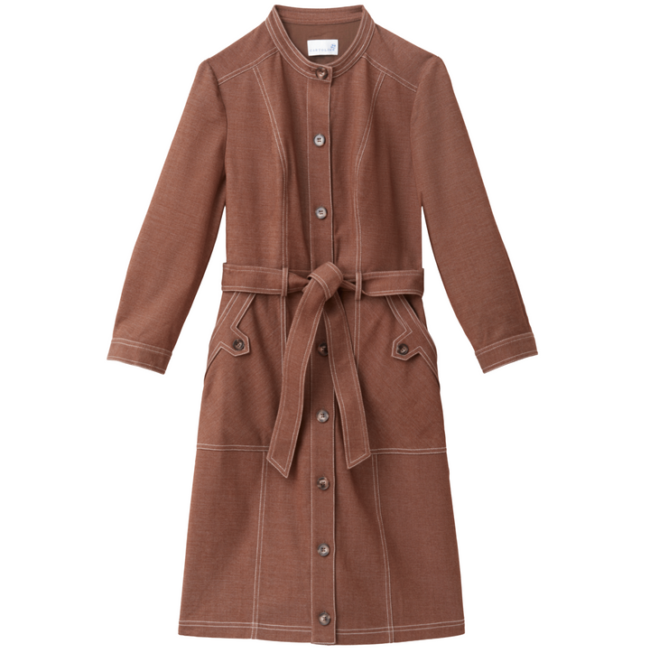 Harris Midi Dress - Mocha