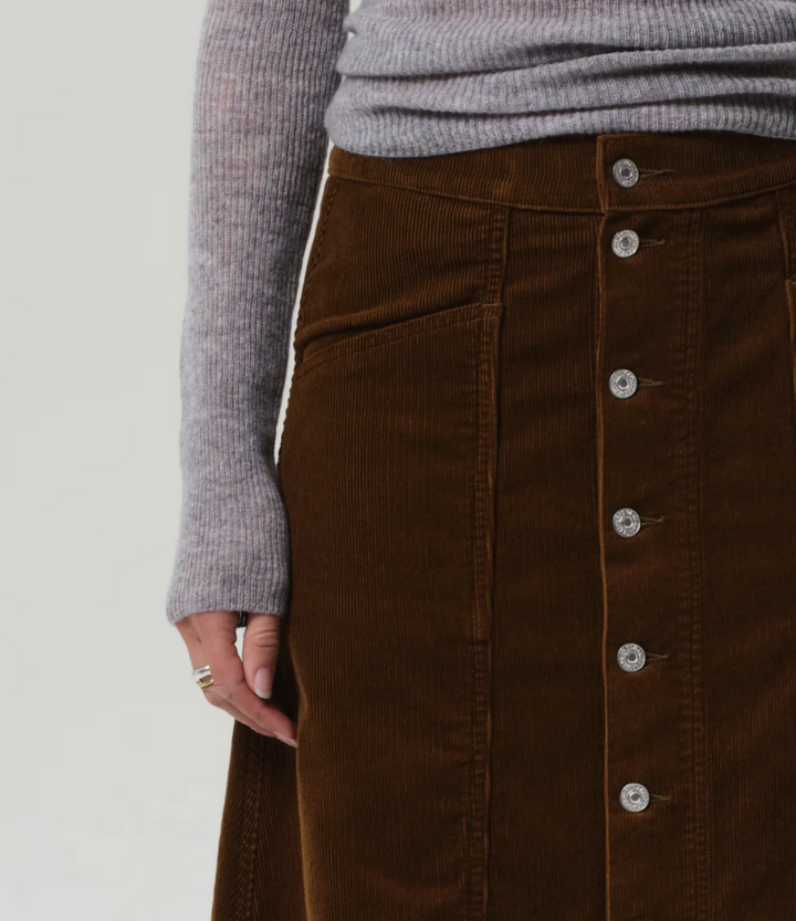 Devin A-Line Skirt - Manuka