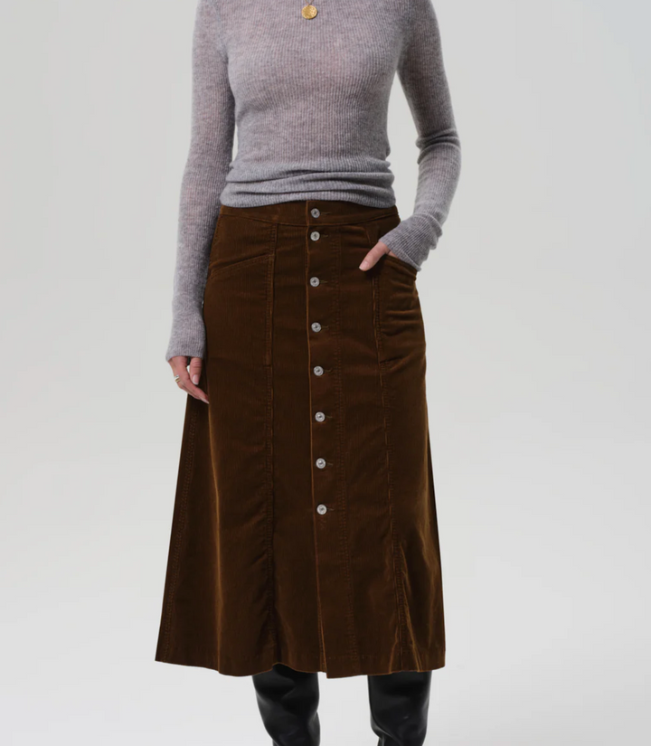 Devin A-Line Skirt - Manuka