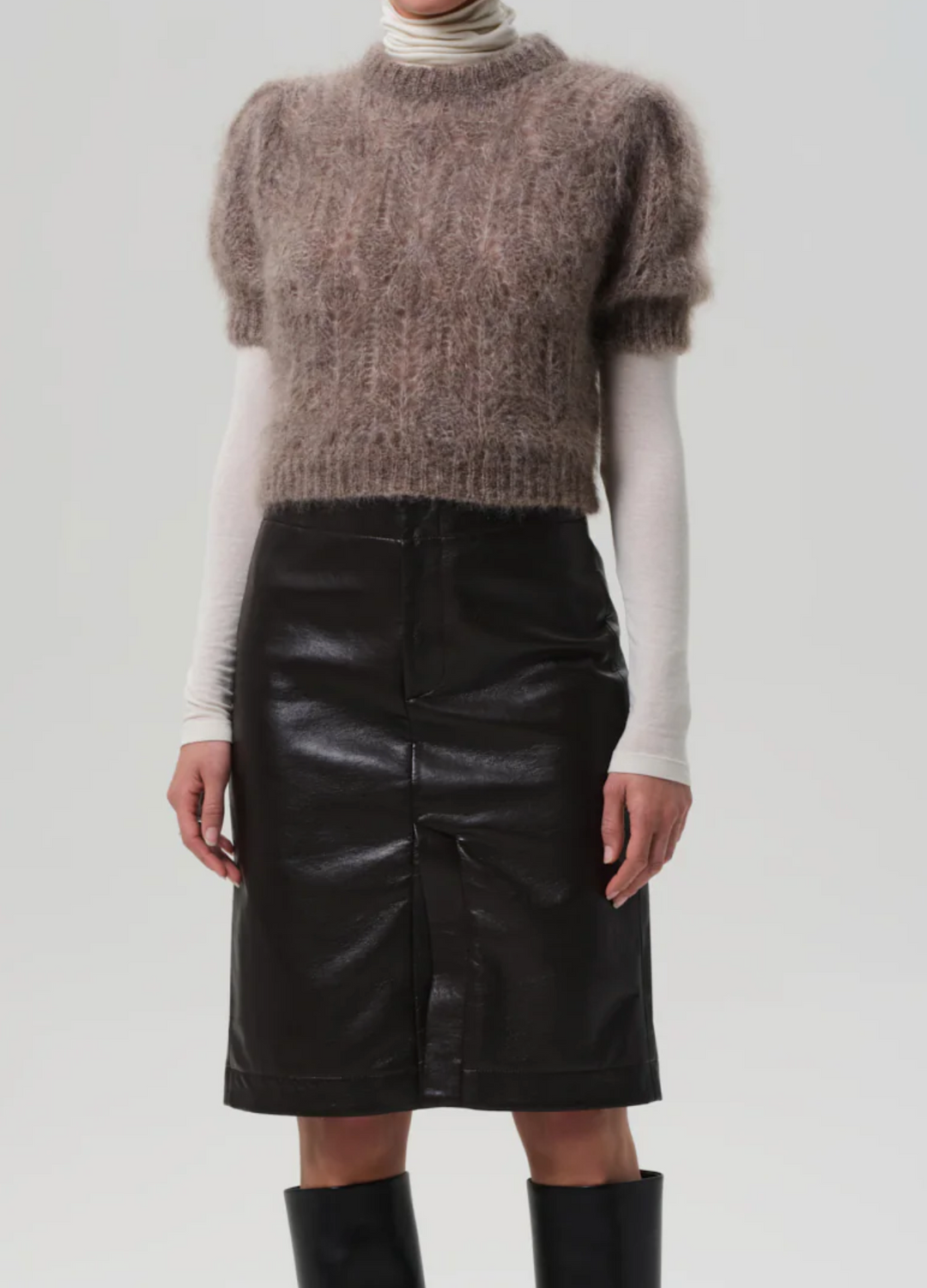 Nara Pencil Skirt - Chocolate