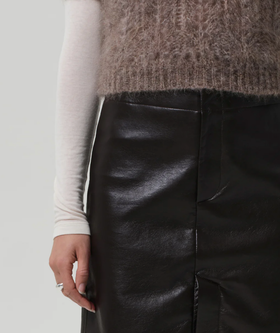 Nara Pencil Skirt - Chocolate