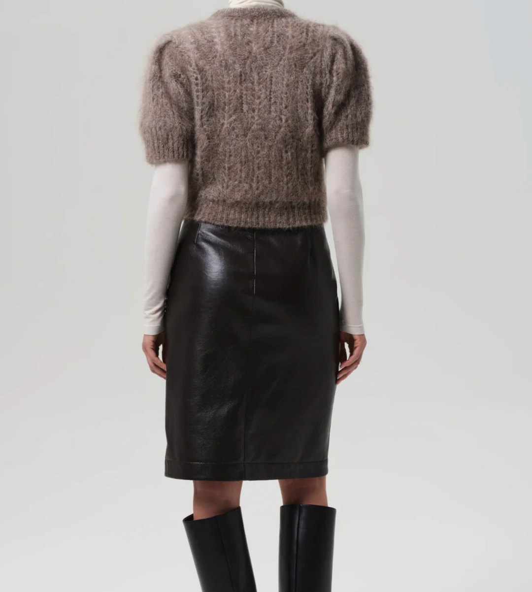 Nara Pencil Skirt - Chocolate