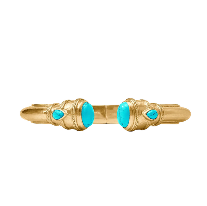 Cannes Demi Cuff - Gold - Turquoise Blue