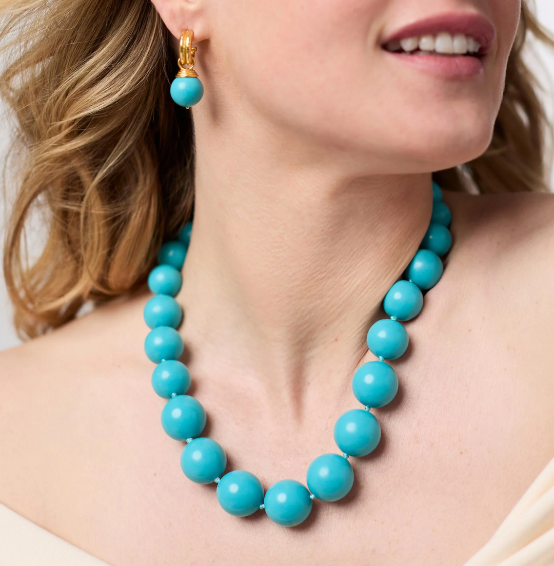 Bonbon Statement Necklace - Turquoise Blue